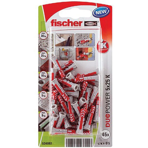 Cheville Duopower 5x25 Blister De 45