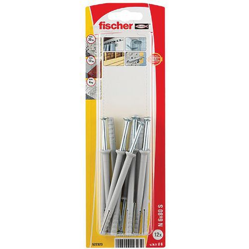 Cheville Clou N 6x80 S Blister De 12
