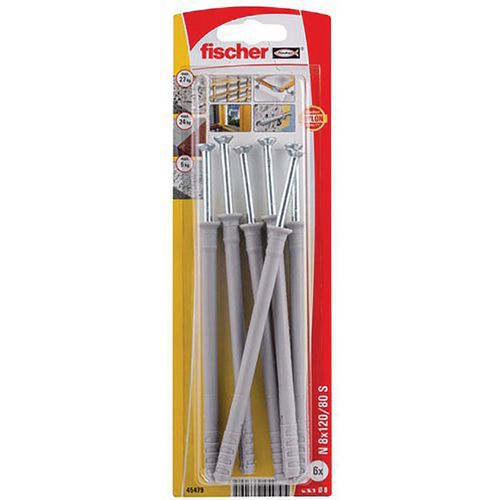 Cheville Clou N 8x120 S Blister De 6