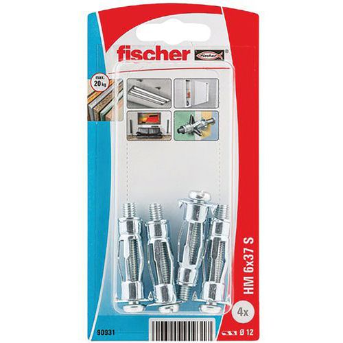 Cheville Corps Creux Hm 6x37 S Blister De 4