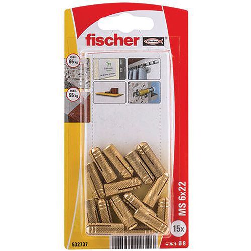 Cheville Expansion Laiton Ms 6x22/15k Nv