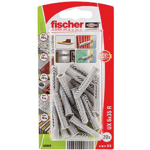 Cheville Multimat Ux 6x35 R Blister X20