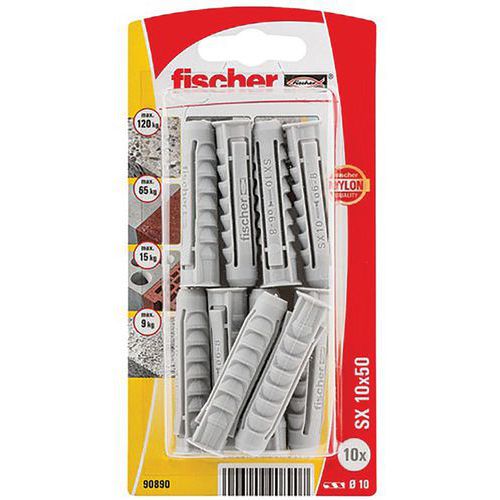 Cheville Nylon Collerette Sx 10x50 K Nv