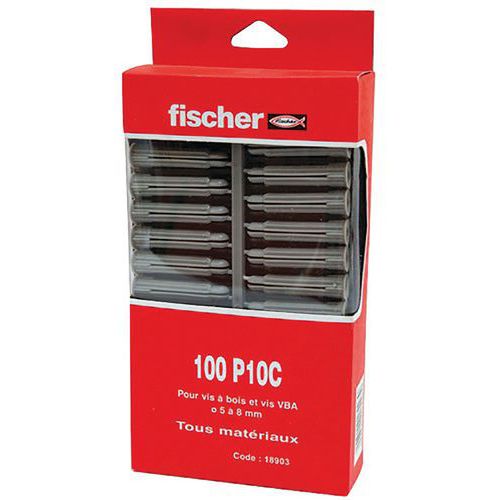 Cheville P 10c Gris Boite De 100p