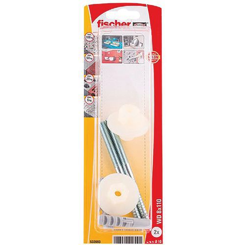 Cheville Wd 8x110 Lavabos/urinoirs Blister De 2