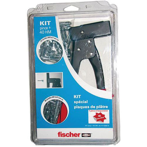 Pince Cheville à Plaque +40 Chevilles Hm Blister