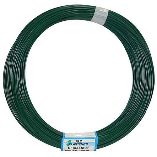 Fil Attache Vert 2mm Rlx 50m Plasti12
