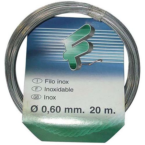 Fil Inox 0.6mm Rouleau 20m Sc