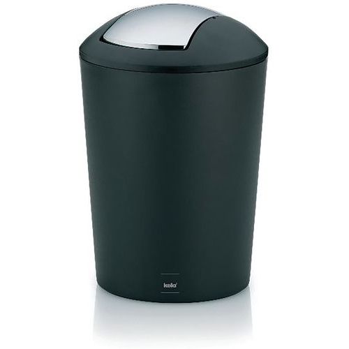 Kela - Poubelle Sanitaire Marta 5L Noir - Plastique Basculante - HACCP
