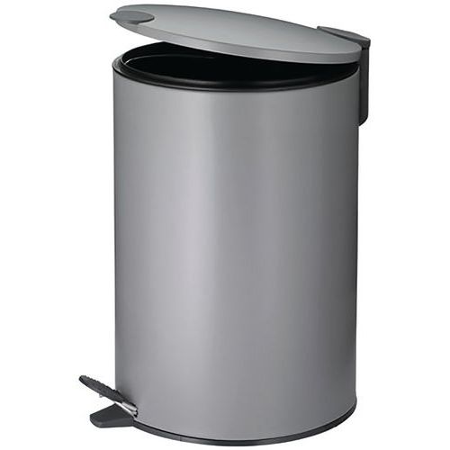 Poubelle Pour Sanitaire 12l Mats 38cm Métal Gris Clair