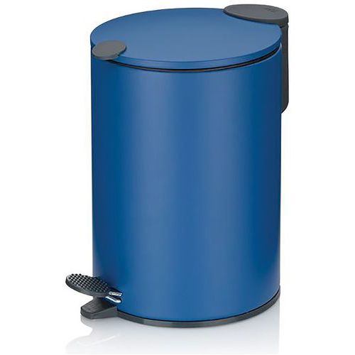 Poubelle Pour Sanitaire Mats 3l Métal Bleu Azur