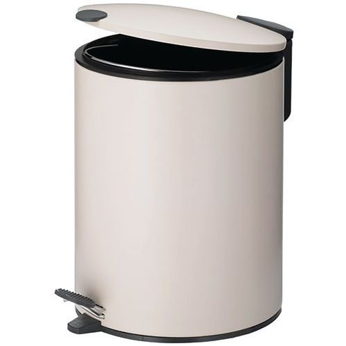 Poubelle Pour Sanitaire 5l Mats 27cm Métal Beige