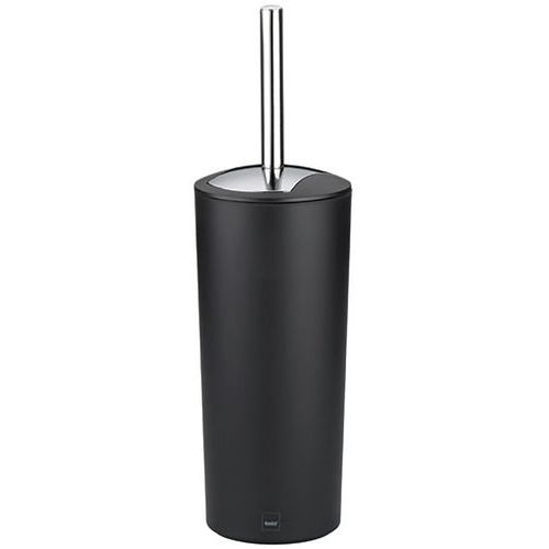 Kela - Brosse WC Marta Noir Acier 36.5 cm - Design Moderne et Durable - Fixation à poser