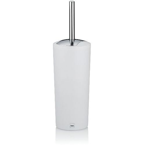 Kela - Porte-brosse WC Marta Blanc - Polypropylène - 36.5 cm Hauteur - Design Moderne