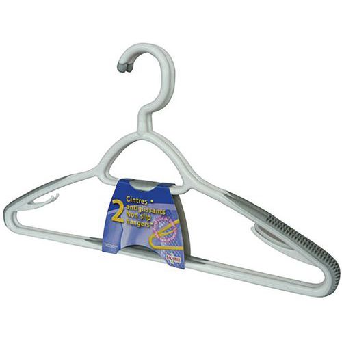 Cintre Adulte Plastique X2 43cm Antiglisse