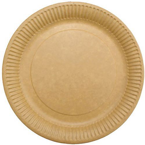 Assiette Ronde Kraft 22cm X50