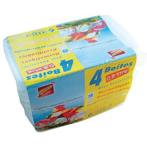 Boîte Alimentaire 0.8l X4