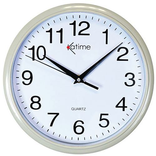 Pendule Plastique Ronde D.26 Assortie