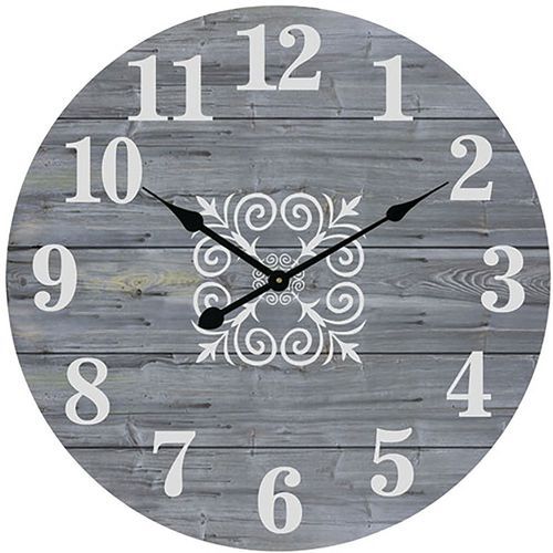 Pendule Silencieuse 30cm Bois Mdf Assorti