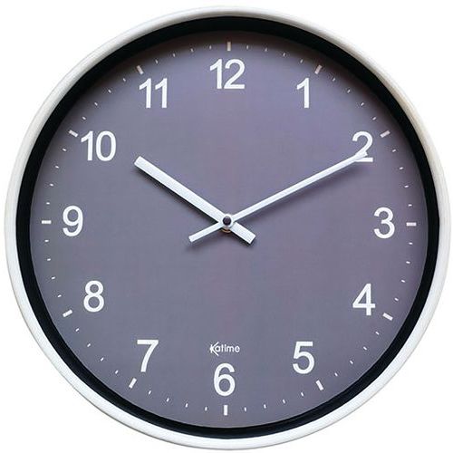 Pendule Silencieuse 30cm Finition Imitation Bois Assorti