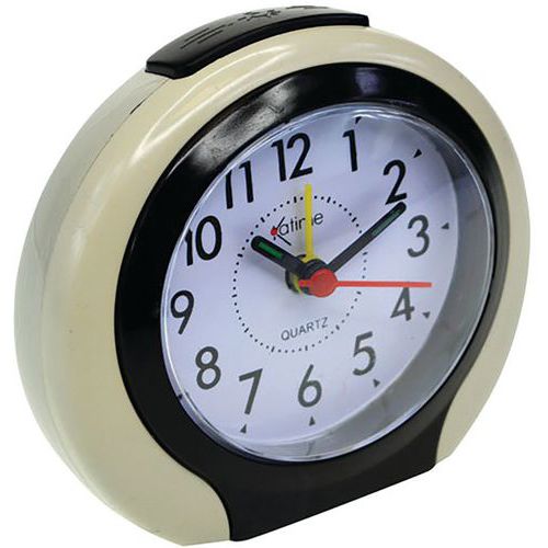 Réveil Arrondi Avec Lumière Coloris Assortis