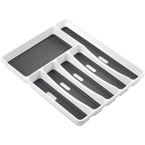 Range Couverts 6 Cases Gris Bi Matière 40 X 325 X 5 Cm