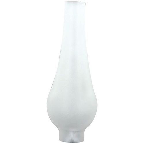 Verre De Lampe à Pétrole Bombé Viennois Satiné