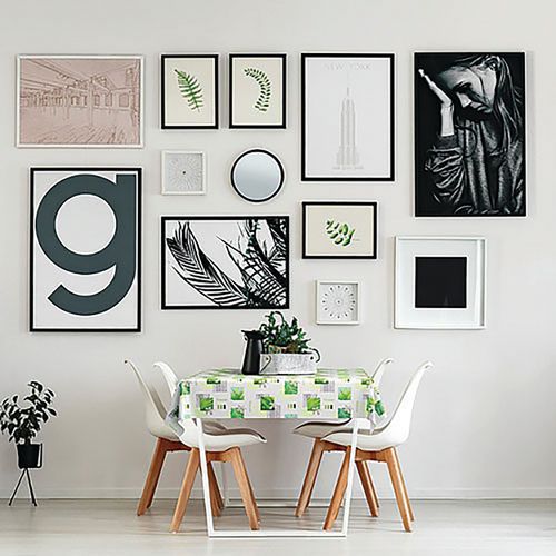 Nappe Toile Ciree Ronde Manhattan Palmira 150cm