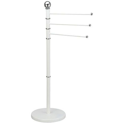 Porte Serviette 3 Branches Epoxy Blanc