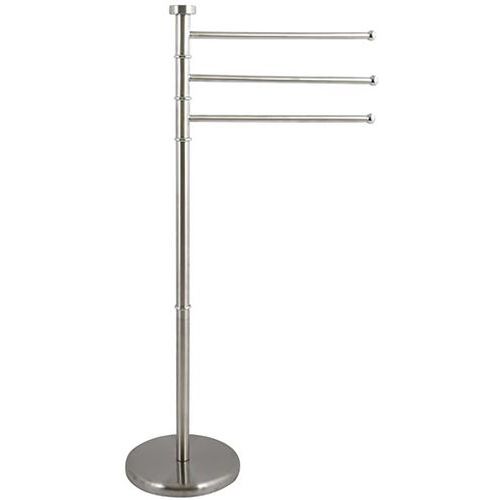 Porte Serviettes Sur Pieds à 3 Branches Gris