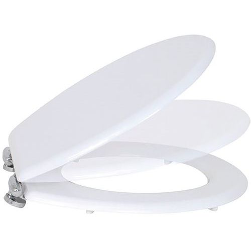 Abattant+Wc+Blanc+Mdf+Fermeture+Lente