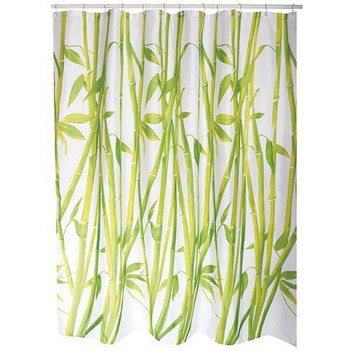 Rideau De Douche Polyester 180x200cm Bambou