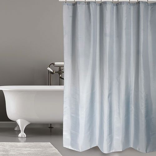 Rideau Douche Polyester 180x200cm Gris Clair