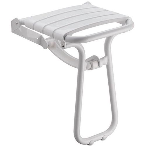 Siege Douche Escamotable A/Pied Alu - Godonnier Siege Douche Escamotable A/Pied Alu - Godonnier
