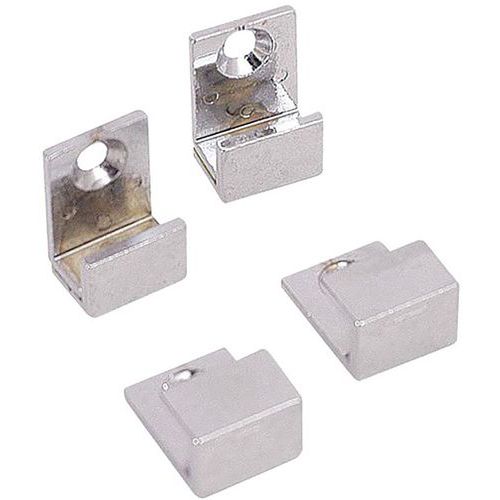 Fixations Miroirs U Chromées Lot De 4