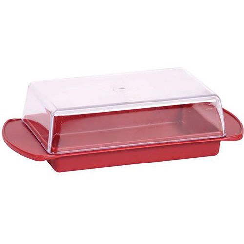 Beurrier Rouge Rubis Couvercle Transparent