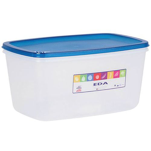 Boîte Rectangulaire 5.5l Naturel Couvercle Turquoise