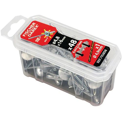 Rivets Aveugle 4.8x16 X 48 Pièces Tête Large