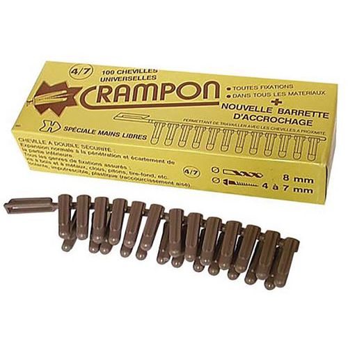 Cheville Crampon 4/7 Bte 100