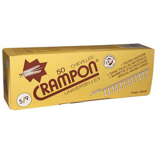 Cheville Crampon 5/9 Boîte De 50