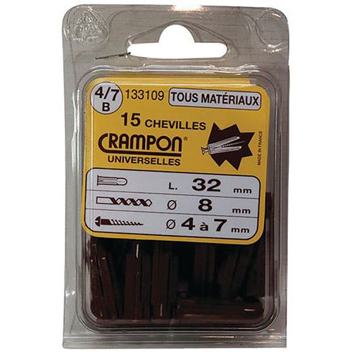 Cheville Crampon 4/7 Sc 15p