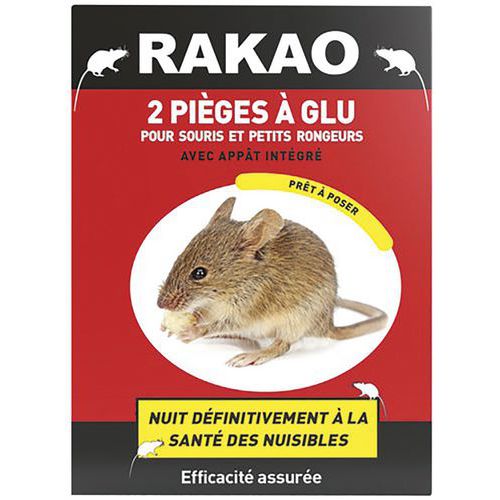 Lot De 2 Plaques Glu Souris Rakao