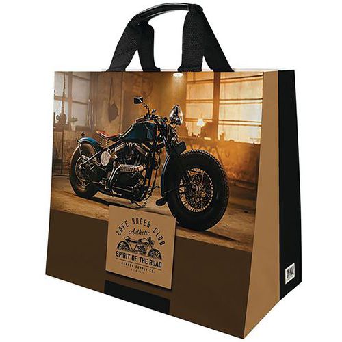 Sac Cabas Polypro Tisse Moto 33l