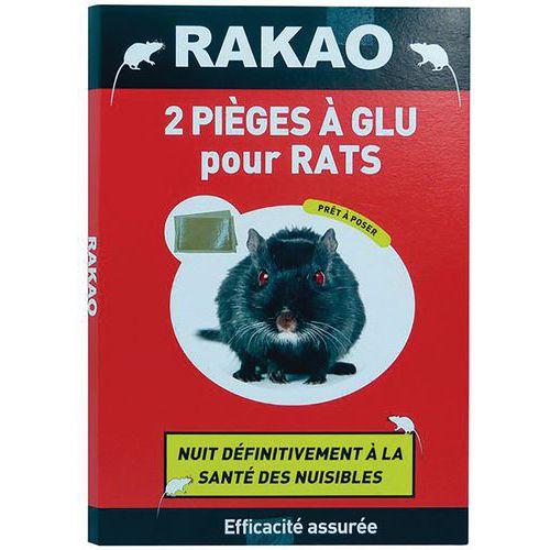 Anti souris et petits rongeurs plaques collantes RAKAO : le lot de