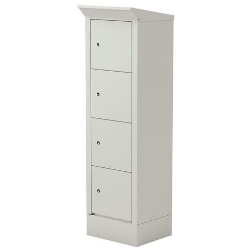 Station De Recharge E-bike Serrure à Consigne Gris Clair 7035