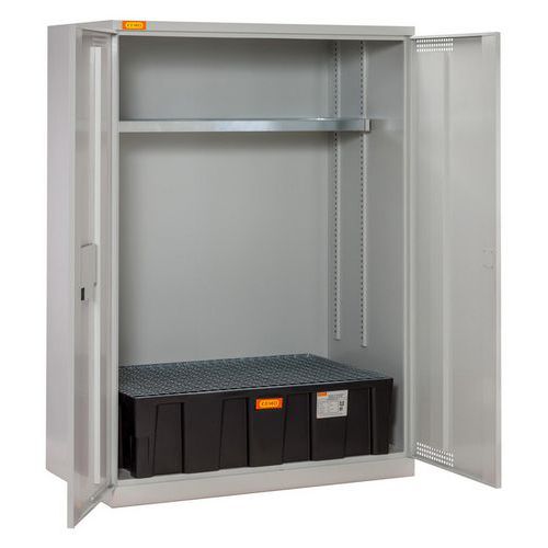 Armoire à Fût 14/20 Avec Bac Pe Et Caillebotis Acier