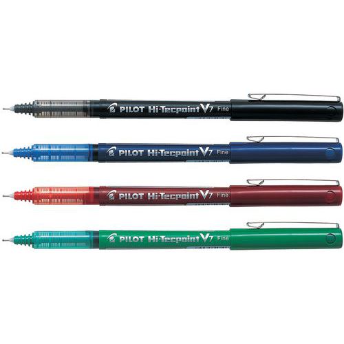 Stylo Roller Hi-tecpoint V7 Étui De 4 Assortis