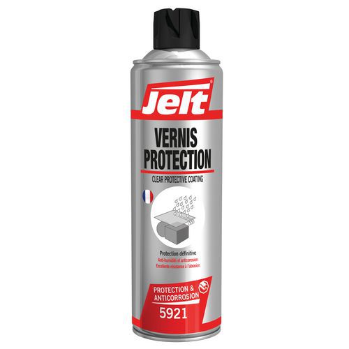 Jelt - Vernis de Protection Aérosol Jaune 500ml - Séchage Rapide 2h - Protection Métaux