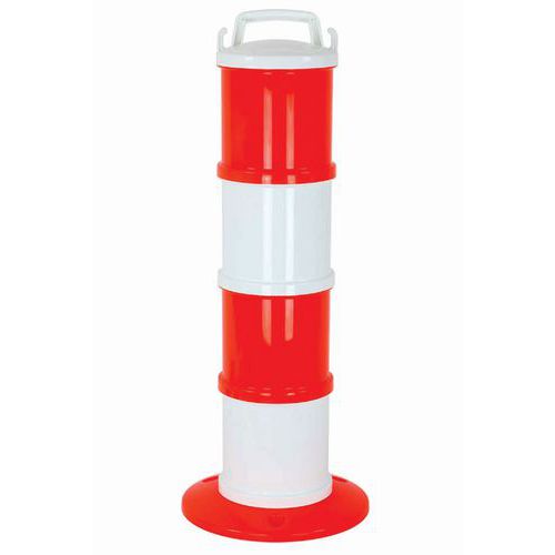 Balise Signalisation Modulable Orange / Blanc