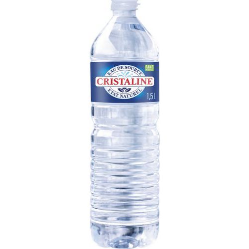 Eau de source Cristaline 1,5L - Pack 6 bouteilles Eau de source Cristaline 1,5L - Pack 6 bouteilles